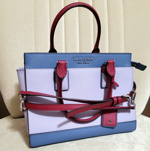 kate spade Handbags - 🏷1 DAY SALE🏷LIKE NEW ❤💜Kate Spade Cameron Street Color Block Satchel💜❤️